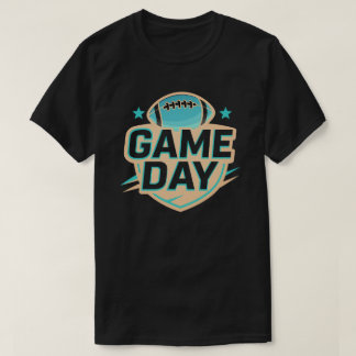 試合日サッカーのグラフィック Tシャツ