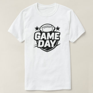 試合日サッカーのグラフィック Tシャツ