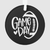 試合日サッカーのシーズンおもしろいズ男女子チームスポール オーナメント (裏面)