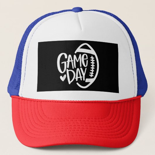 試合日サッカーのシーズンおもしろいズ男女子チームスポール キャップ (正面)