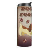 試合日サッカーのスポーツファン タンブラー (回転左)