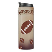 試合日サッカーのスポーツファン タンブラー (回転右)