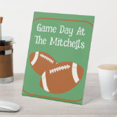 試合日サッカーのパーソナライズ紙 台座サイン (インサイチュ)