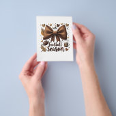 試合日サッカーのボーコケットサッカーシーズン チラシ (手)