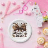 試合日サッカーのボーコケットサッカーシーズン ペーパープレート (パーティー)