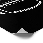 試合日サッカーゲームデイビーブサッカー愛好家を見る ポスター (角)