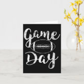 試合日サッカー – かわいいサッカートップ カード (黄色い花)