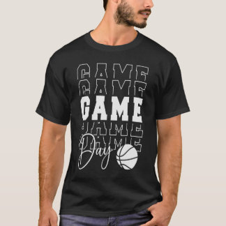 試合日バスケットボールスポーツ Tシャツ