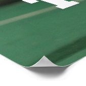 試合日パーソナライズされたサッカーのポスター ポスター (角)