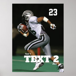 試合日パーソナライズされたサッカーのポスター ポスター