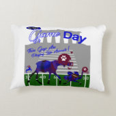 試合日動物サッカー枕 アクセントクッション (裏面)