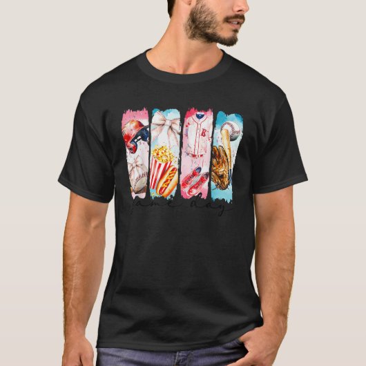 試合日野球コケッおもしろいト弓この季節 Tシャツ (正面)