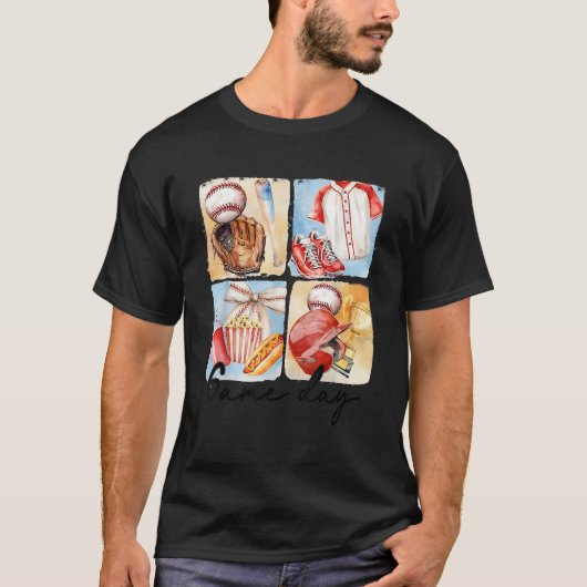 試合日野球コケッおもしろいト弓この季節 Tシャツ (正面)