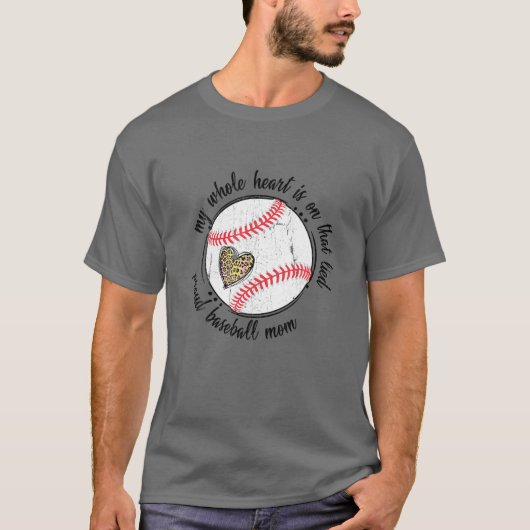 試合日野球ママヒョウ女性アパレルマザー Tシャツ (正面)