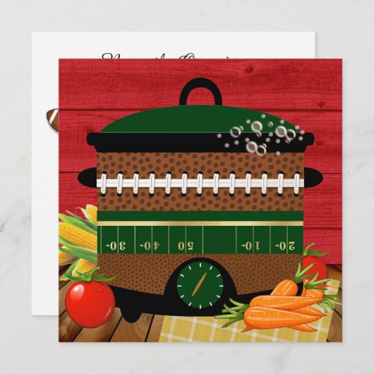 試合日/ポット運/ギャザリング招待状 招待状 (正面/裏面)