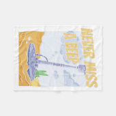 試掘鉱夫 – Gems鉱山探査機 フリースブランケット (正面(横))