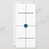 試料試験結婚式 プログラム (裏面)