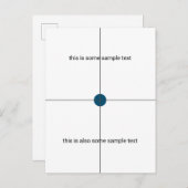 試料試験 インビテーションポストカード (正面/裏面)