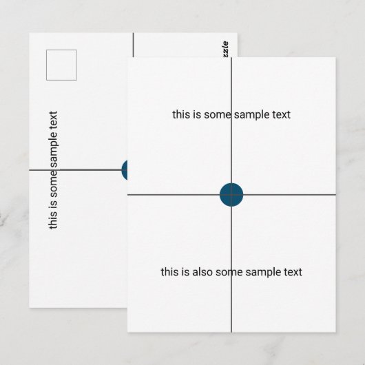 試料試験 ポストカード (正面/裏面)