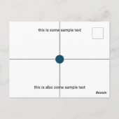 試料試験 ポストカード (裏面)