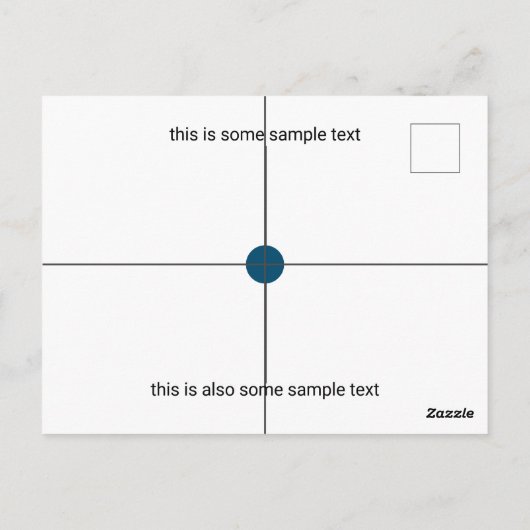 試料試験 ポストカード (裏面)