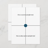 試料試験 出欠カード (正面/裏面)