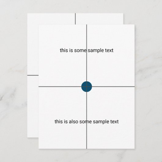 試料試験 出欠カード (正面/裏面)