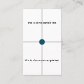 試料試験 名刺 (裏面)