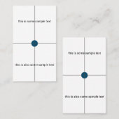 試料試験 名刺 (正面/裏面)