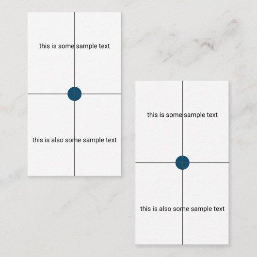 試料試験 名刺 (正面/裏面)