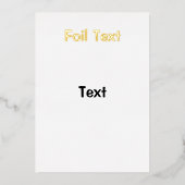 試箔招待状 箔招待状 (正面)