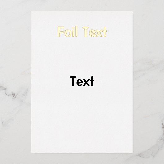 試箔招待状 箔招待状 (正面)