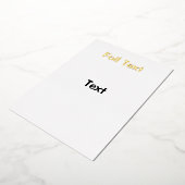 試箔招待状 箔招待状 (回転した状態)