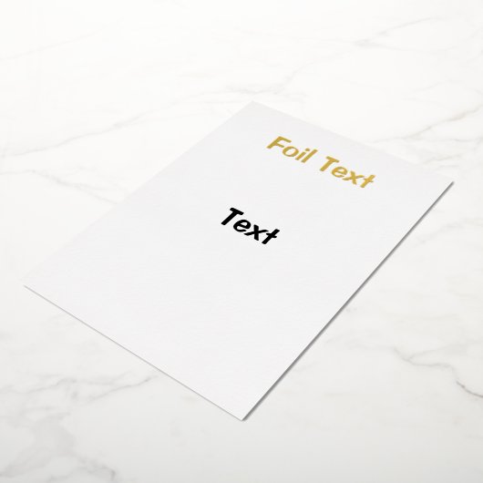 試箔招待状 箔招待状 (回転した状態)