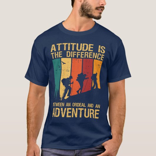試練と冒険の違いは姿勢 Tシャツ (正面)