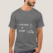 "試練は変化をもたらす - 苛酷な環境で花開く" Tシャツ (正面)