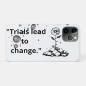 試練を乗り越えて咲く花 - 割れ目からの強さ Case-Mate iPhoneケース (裏面(横))