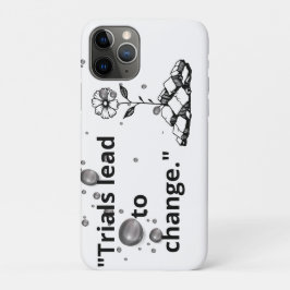 試練を乗り越えて咲く花 - 割れ目からの強さ iPhone 11 PROケース