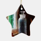 試薬瓶と小さな茶色の瓶 セラミックオーナメント (右)