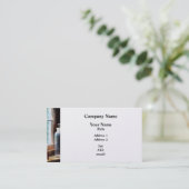 試薬瓶と小型茶色瓶 - プラチナ 名刺 (スタンド正面)