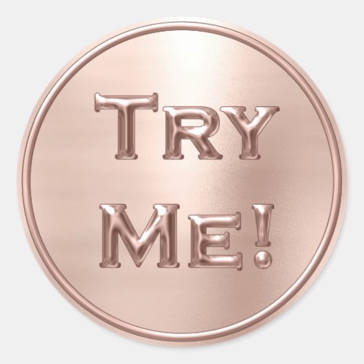 試行赤面バラ金ゴールドテスターのサンプルコンテナー ラウンドシール (正面)