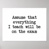 試験になる ポスター (正面)