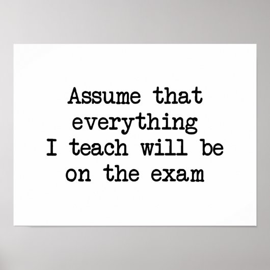 試験になる ポスター (正面)