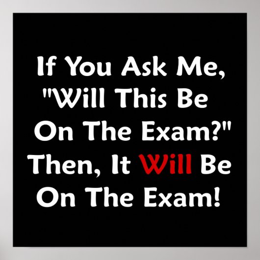 試験に出る？ ポスター (正面)