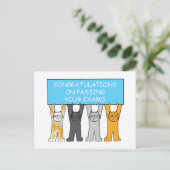 試験に合格おめでとう。 ポストカード (スタンド正面)