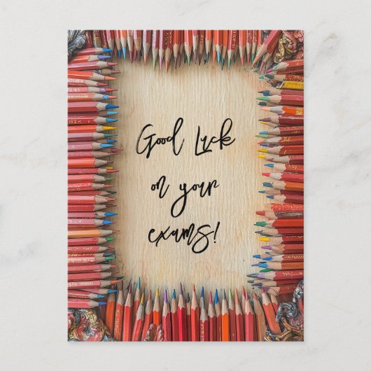 試験に頑張れ ポストカード (正面)