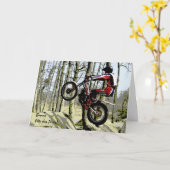 試験のライダーのフランスのな父の日カード カード (黄色い花)