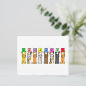 試験の成功をまっすぐ収める ポストカード (スタンド正面)