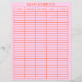 試験スケジュール実用プランナー (正面)