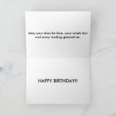 試験バースデー・カード カード (内部)